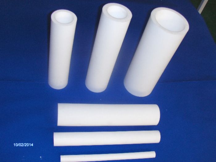 BARRA HUECA DE PTFE VIRGEN